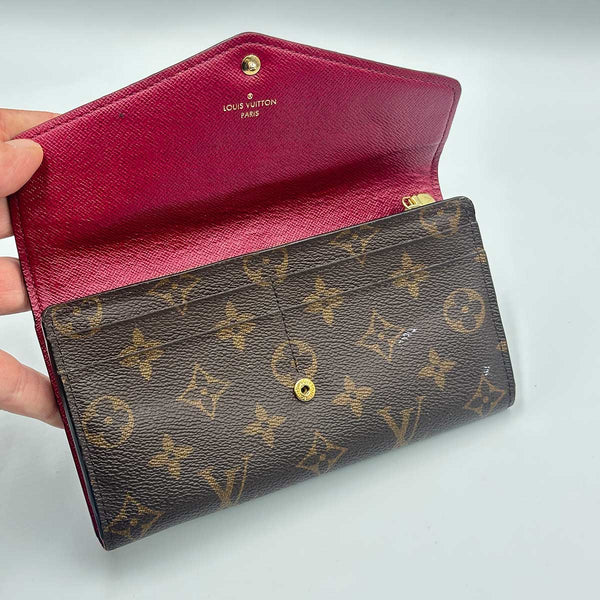 Louis Vuitton Sarah Wallet Monogram Canvas - Fuchsia