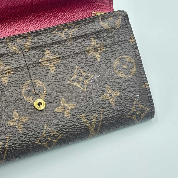 Louis Vuitton Sarah Wallet Monogram Canvas - Fuchsia