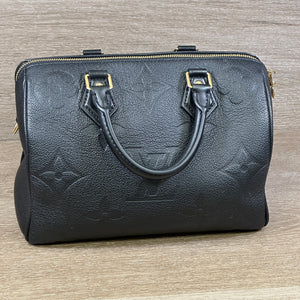 Louis Vuitton Speedy Bandoulière 25 - Giant Empriente Leather - Black - Chicago Pawners & Jewelers