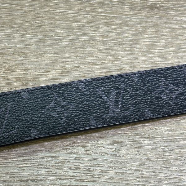 Louis Vuitton Spray Initials Monogram Eclipse Reversible Belt - Size 40