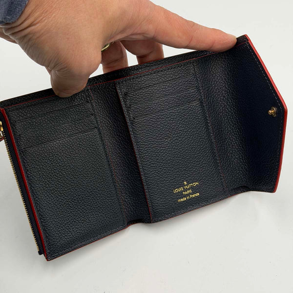 Louis Vuitton Victorine Wallet - Monogram Empreinte - Marine Rouge