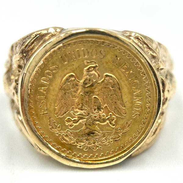 Mexican Gold 2 1/2 Peso Coin Ring