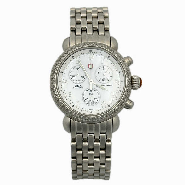 Michele CSX Diamond Chronograph Ladies Watch, Mother of Pearl Dial - Chicago Pawners & Jewelers