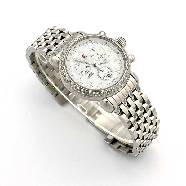 Michele CSX Diamond Chronograph Ladies Watch, Mother of Pearl Dial - Chicago Pawners & Jewelers