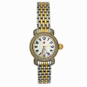 Michele CSX Petite, Diamond Bezel, Two-tone watch - Chicago Pawners & Jewelers