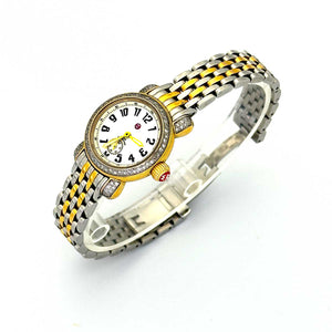 Michele CSX Petite, Diamond Bezel, Two-tone watch - Chicago Pawners & Jewelers