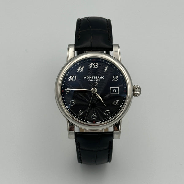 Montblanc Star Date Automatic - Black Dial, Black leather band