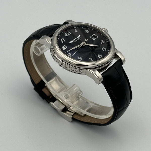 Montblanc Star Date Automatic - Black Dial, Black leather band