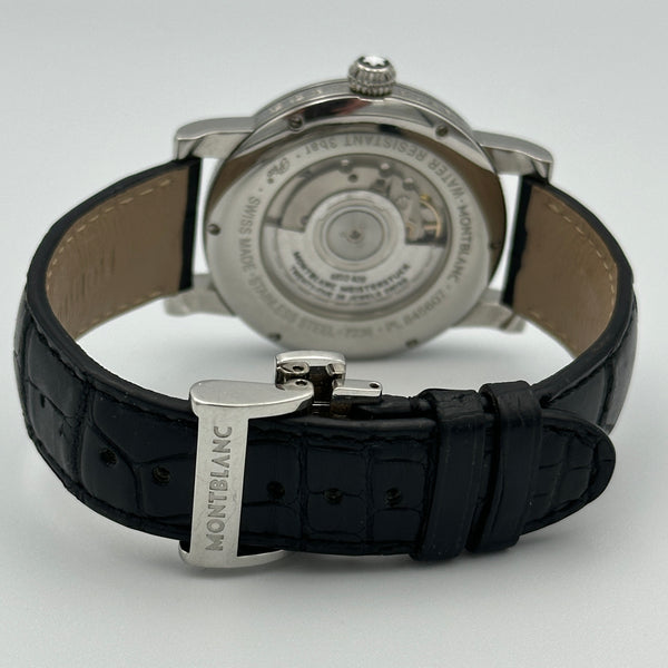 Montblanc Star Date Automatic - Black Dial, Black leather band