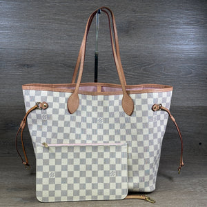 Louis Vuitton Neverfull MM - Damier Azur - Chicago Pawners & Jewelers