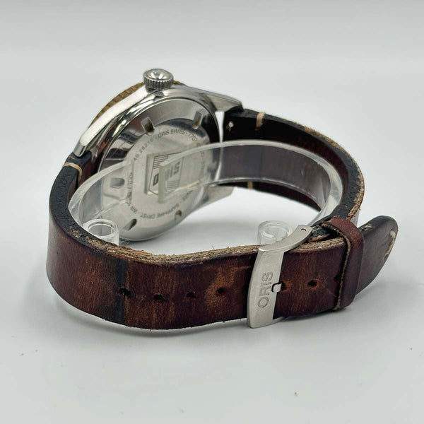 Oris Divers Sixty-Five Green Dial - Brown Leather Strap