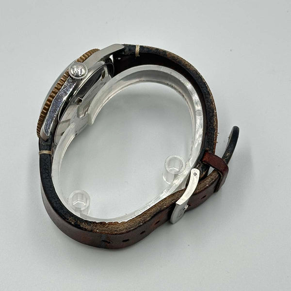 Oris Divers Sixty-Five Green Dial - Brown Leather Strap