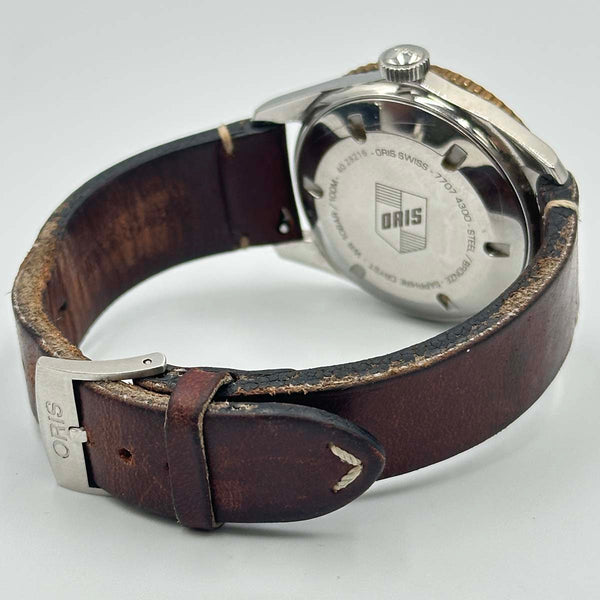 Oris Divers Sixty-Five Green Dial - Brown Leather Strap