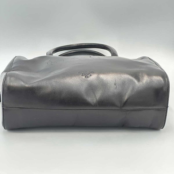 Prada Black Leather Top Handle Bag