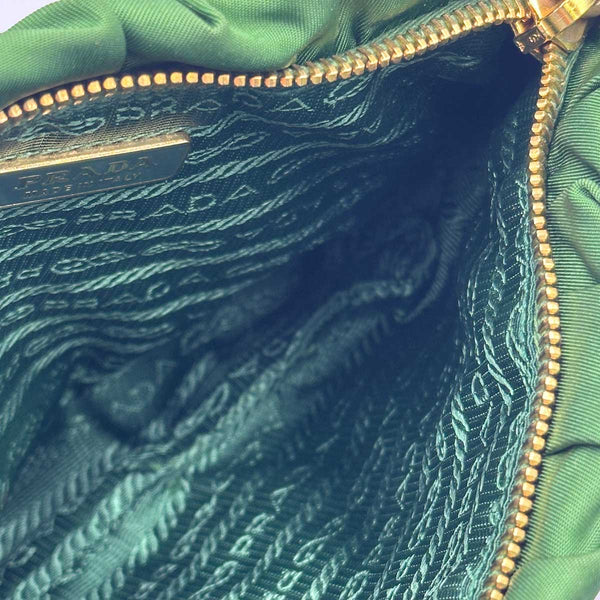 Prada Tessuto Gaufre Shoulder Bag - Green