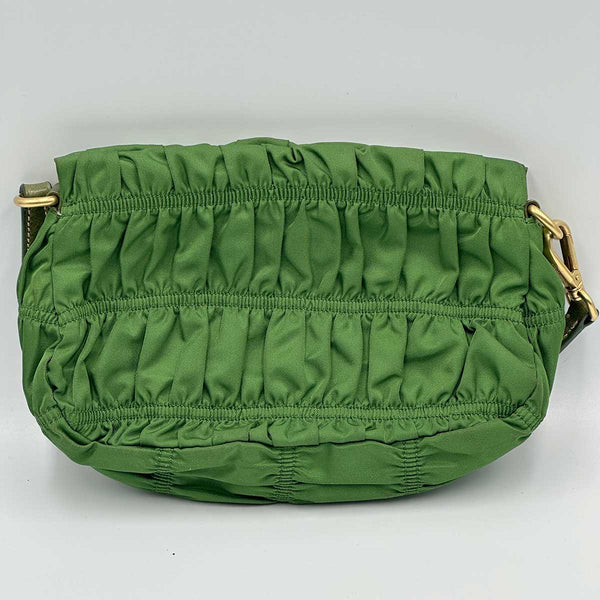 Prada Tessuto Gaufre Shoulder Bag - Green