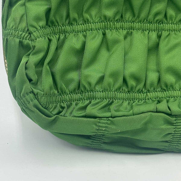 Prada Tessuto Gaufre Shoulder Bag - Green