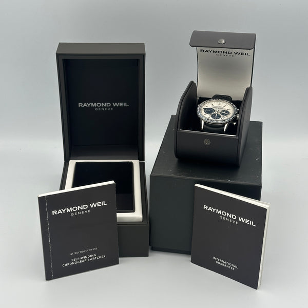 Raymond Weil Freelancer Chronograph - Silver Dial, Navy Blue