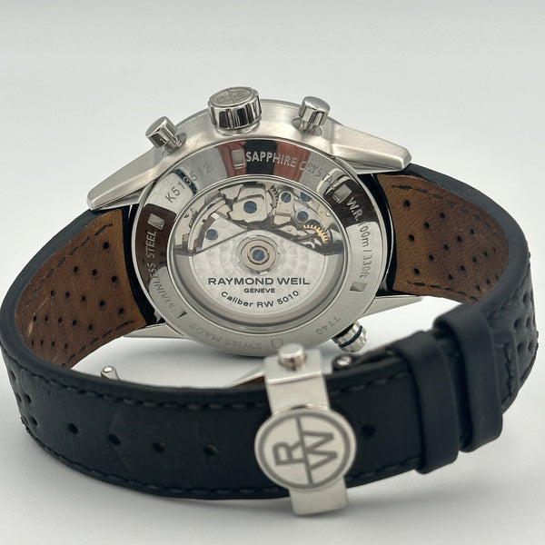 Raymond Weil Freelancer Chronograph - Silver Dial, Navy Blue