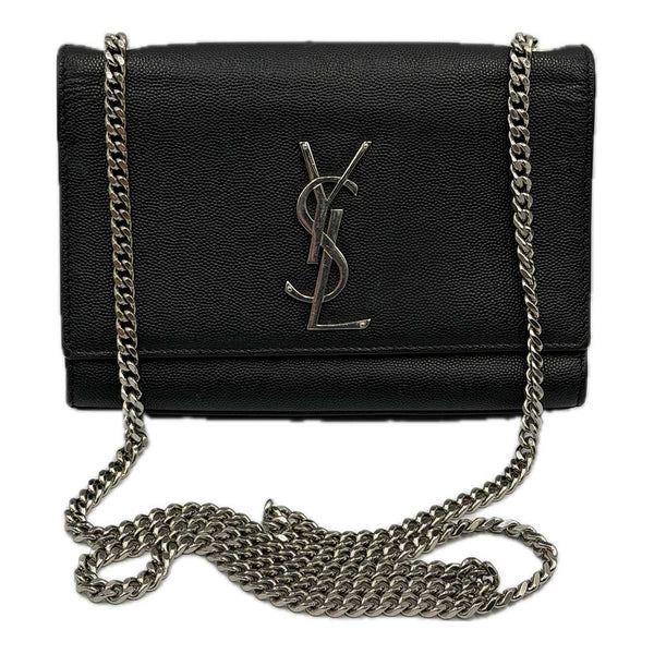 Saint Laurent Kate Small In Grain De Poudre Embossed Leather - Black
