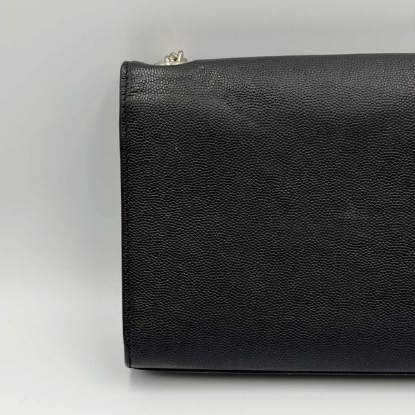 Saint Laurent Kate Small In Grain De Poudre Embossed Leather - Black