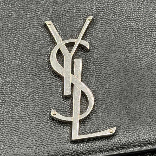 Saint Laurent Kate Small In Grain De Poudre Embossed Leather - Black