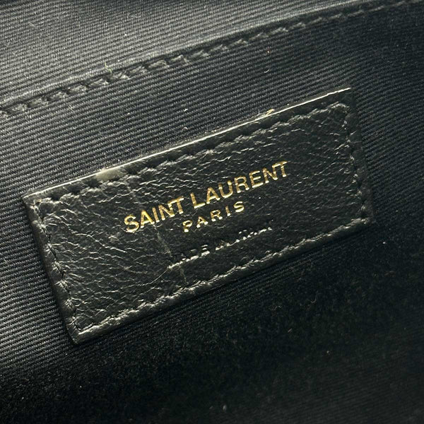 Saint Laurent Lou Shoulder Bag In Raffia and Leather - Brown
