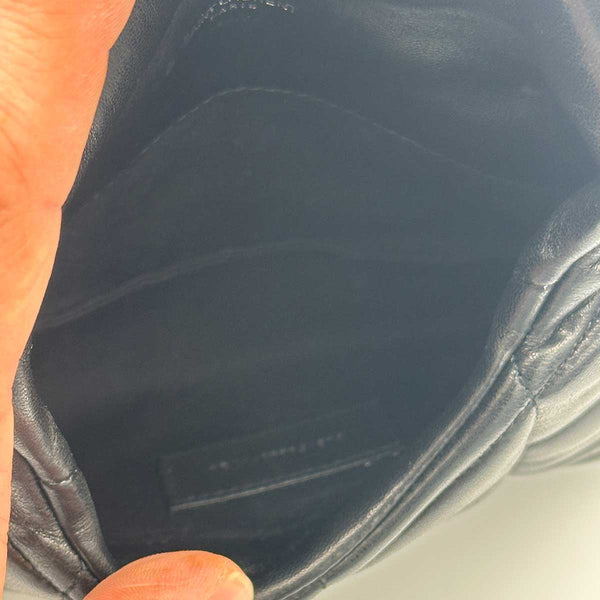 Saint Laurent Loulou Puffer Pouch Clutch - Black