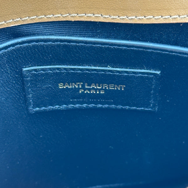 Saint Laurent Loulou Small Shoulder Bag in Quilted Leather - Camel