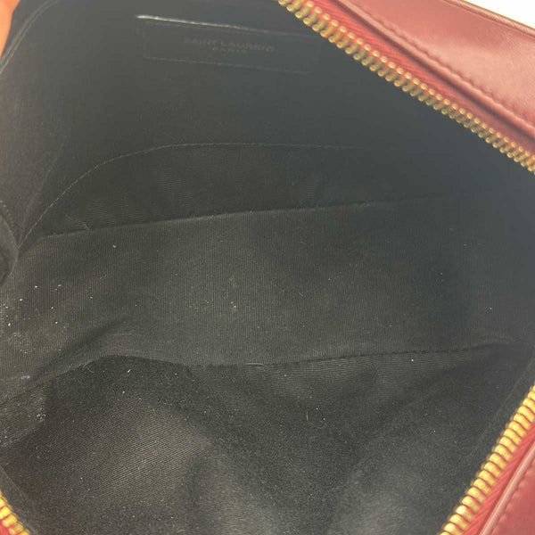 Saint Laurent Medium Lou Camera Bag with Tassel - Burgundy