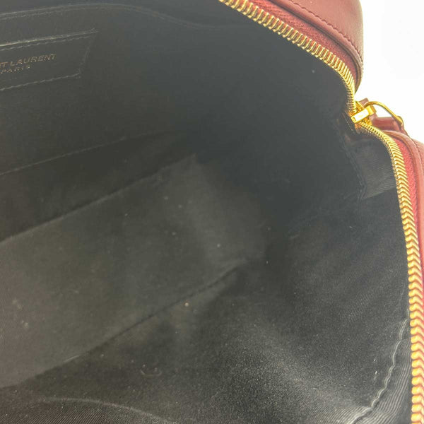 Saint Laurent Medium Lou Camera Bag with Tassel - Burgundy