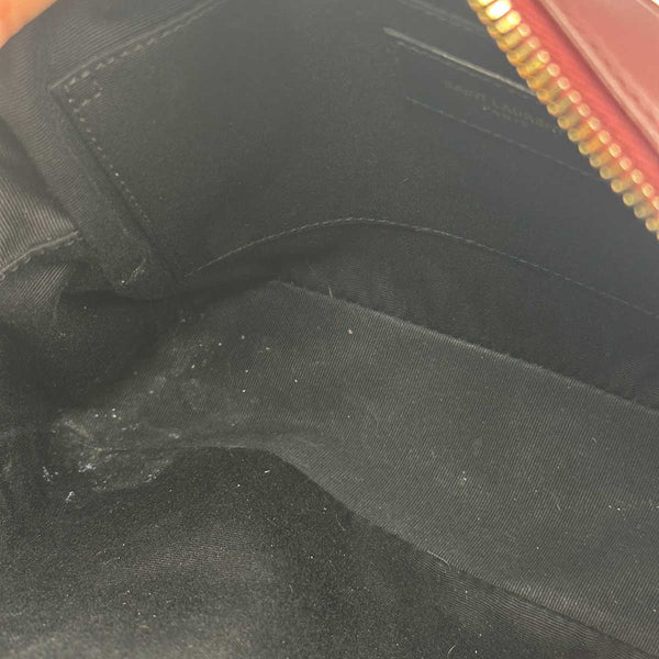 Saint Laurent Medium Lou Camera Bag with Tassel - Burgundy