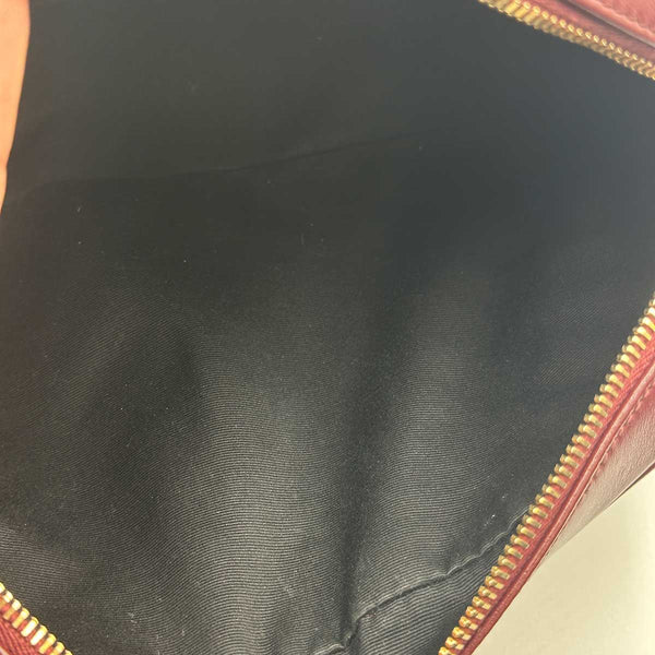 Saint Laurent Medium Lou Camera Bag with Tassel - Burgundy