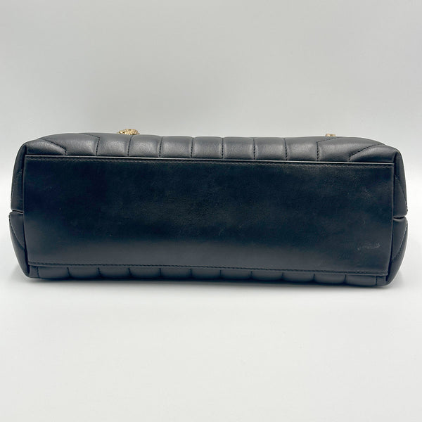 Saint Laurent Medium LouLou - Black with Gold Hardware
