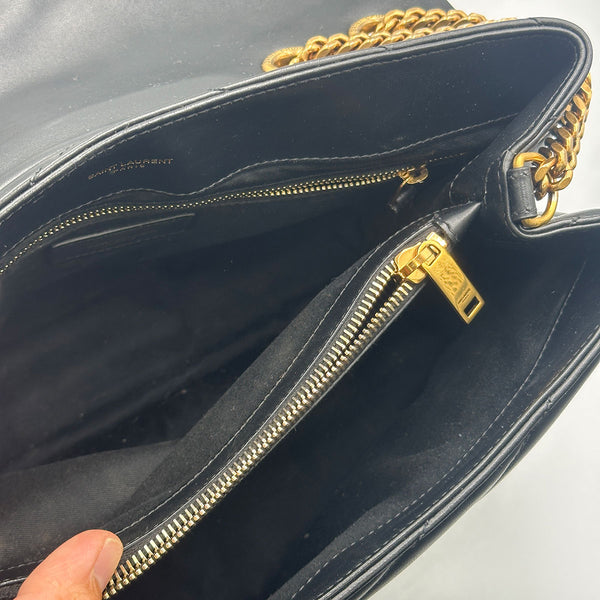 Saint Laurent Medium LouLou - Black with Gold Hardware