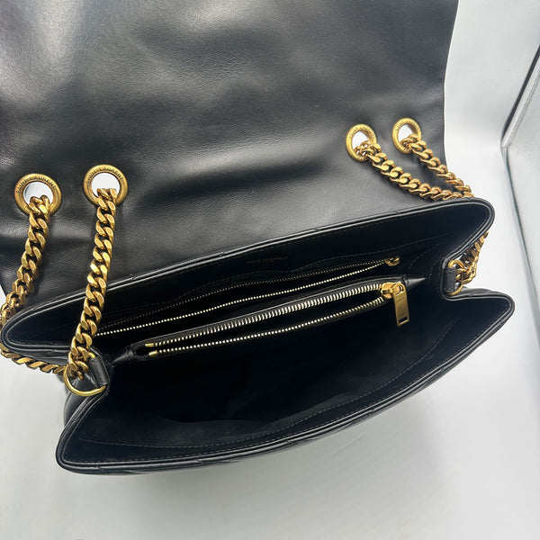 Saint Laurent Medium LouLou - Black with Gold Hardware