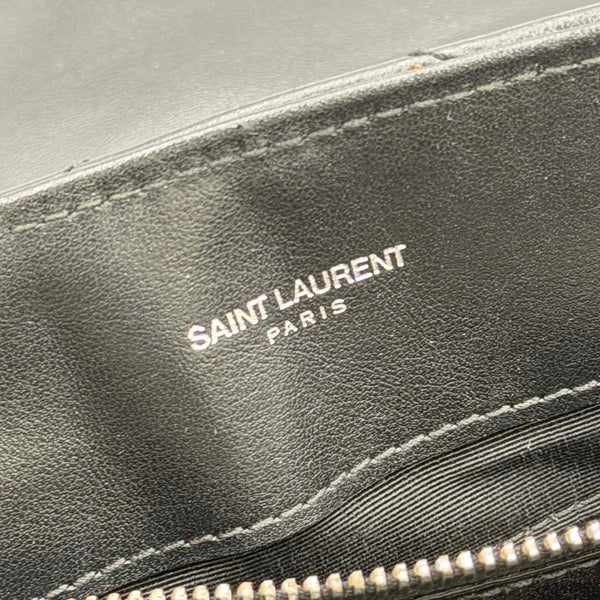 Saint Laurent Medium LouLou Black Quilted Leather with Silver Hardware
