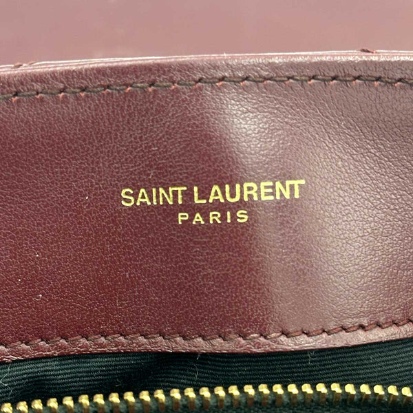 Saint Laurent Medium Loulou Burgundy Calfskin Leather