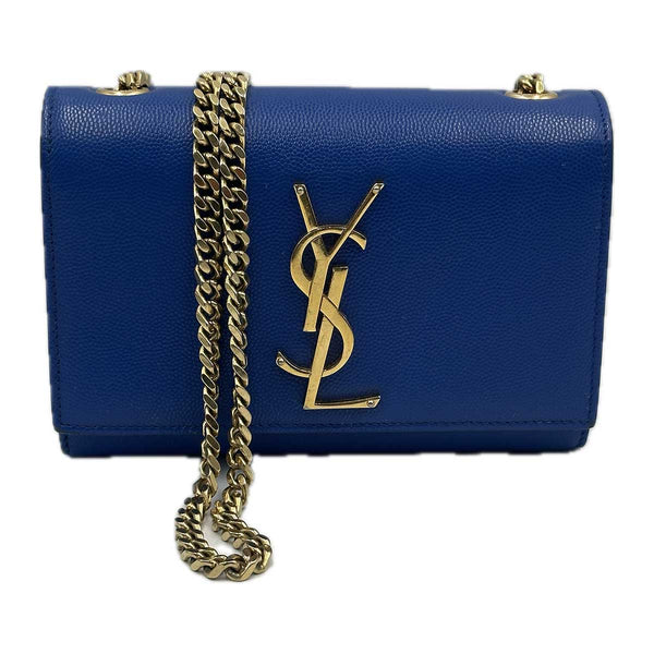 Saint Laurent Small Monogram Kate Crossbody Bag - Blue
