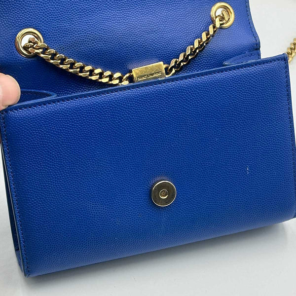 Saint Laurent Small Monogram Kate Crossbody Bag - Blue