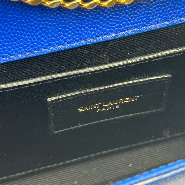 Saint Laurent Small Monogram Kate Crossbody Bag - Blue