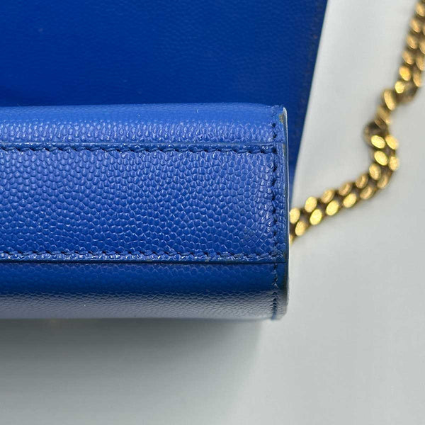 Saint Laurent Small Monogram Kate Crossbody Bag - Blue