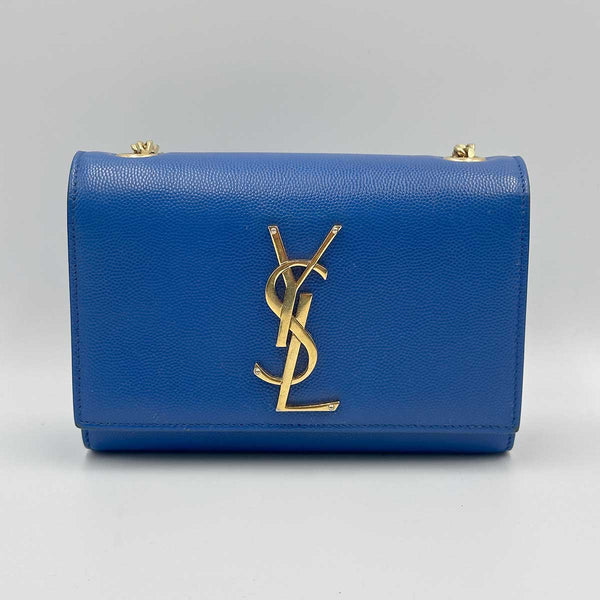 Saint Laurent Small Monogram Kate Crossbody Bag - Blue