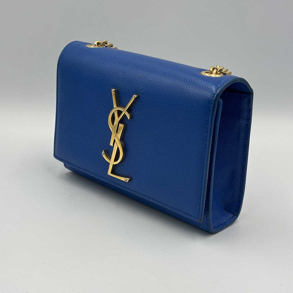 Saint Laurent Small Monogram Kate Crossbody Bag - Blue