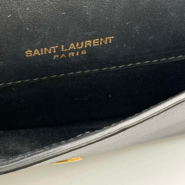 Saint Laurent Striped Canvas Phone Holder Crossbody