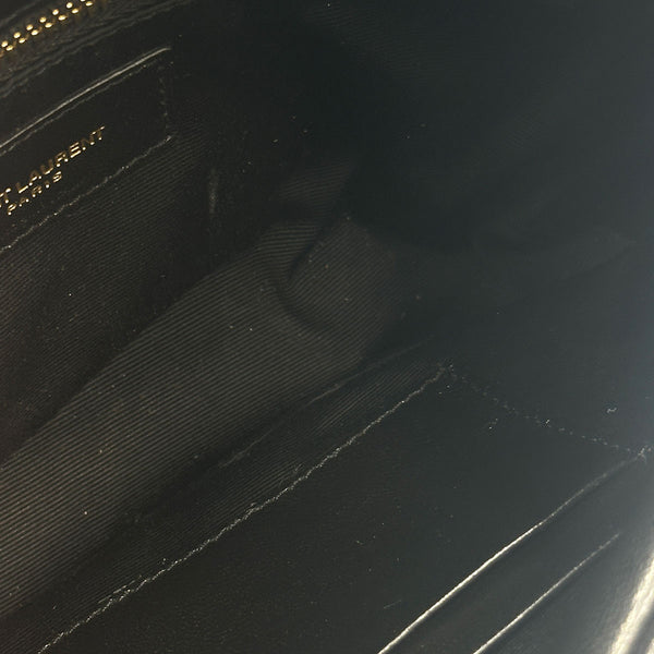 Saint Laurent Toy Puffer In Black Lambskin