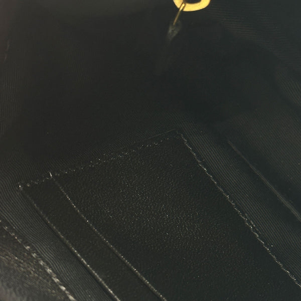 Saint Laurent Toy Puffer In Black Lambskin