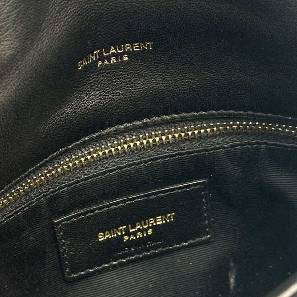 Saint Laurent Toy Puffer In Black Lambskin