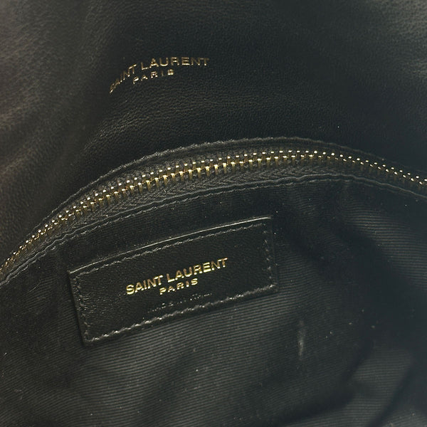 Saint Laurent Toy Puffer In Black Lambskin