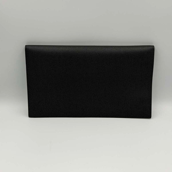 Saint Laurent Uptown Pouch in grain de poudre leather - Black